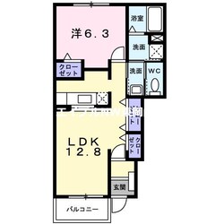 メゾンフォレスタＢ棟の物件間取画像